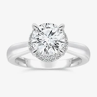 2 1/7 Ct.T.W. (I / I1) Womens Lab Grown White Diamond 14K Gold Round Halo Engagement Ring