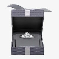2 1/7 Ct.T.W. (I / I1) Womens Lab Grown White Diamond 14K Gold Round Halo Engagement Ring