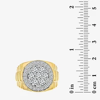 Men's 2 CT. T.W. Genuine Diamond Cluster Ring 10K or 14K Gold