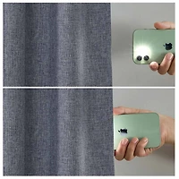 Threadmade Solace Rod Pocket Back Tab Energy Saving 100% Blackout Single Curtain Panel