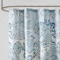 Madison Park Loleta Cotton Printed Shower Curtain