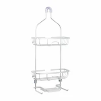 Zenna Home Never Rust Aluminum Over The Shower Caddy