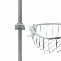 Zenna Home 3 Tier Aluminum Tension Pole Shower Caddy