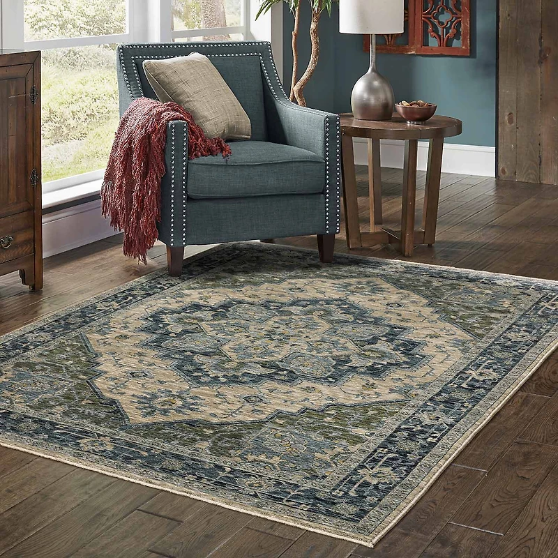 Covington Home Adeline Center Medallion Indoor Rectangular Accent Rug