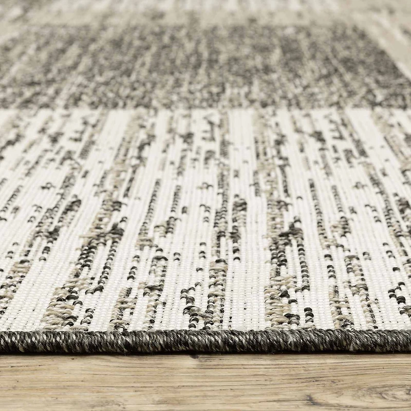 Covington Home Geneva Textured Geometric Indoor Outdoor Rectangular Area Rug
