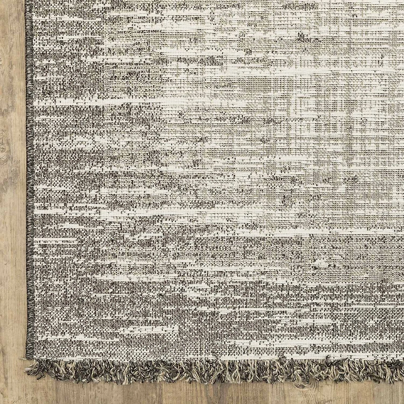 Covington Home Geneva Weathered Textures 22"X90" Indoor Outdoor Rectangular Runner