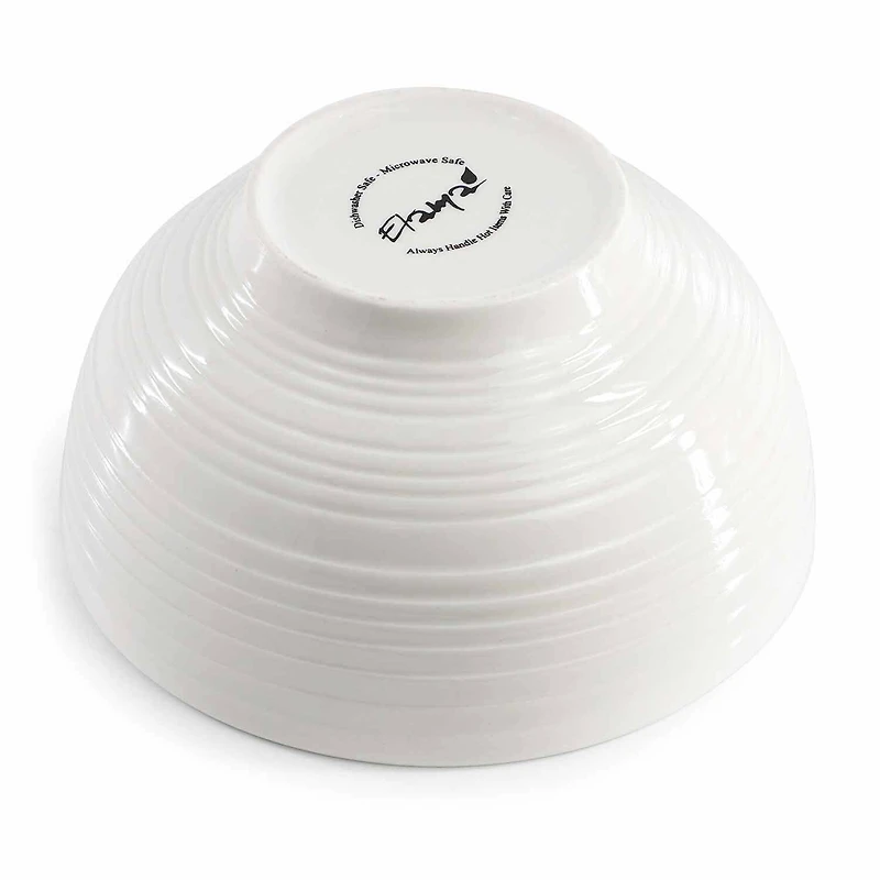 Elama Nikki Ribbed 18-pc. Porcelain Dinnerware Set