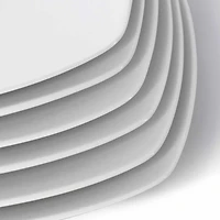 Elama Square Large 12-pc. Stoneware Dinner Plate