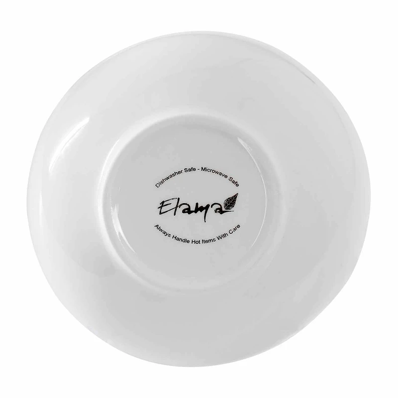 Elama Professional Kitchen 12-pc. Stoneware Salad Bowl
