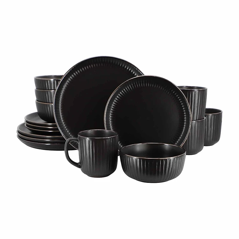 Elama Leo 16-pc. Stoneware Dinnerware Set
