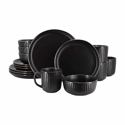 Elama Leo 16-pc. Stoneware Dinnerware Set