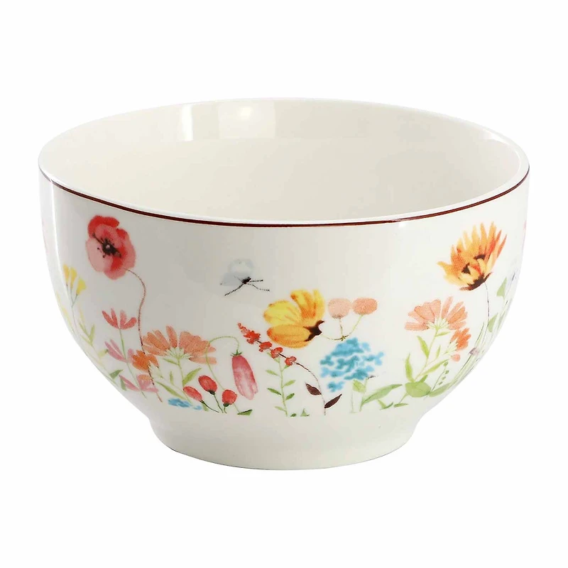 Elama Wildflower Meadow 16-pc. Stoneware Dinnerware Set