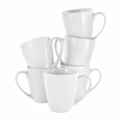 Elama Cara 6-pc. Porcelain Dinnerware Set