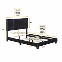 LUCENA UPHOLSTERED PLATFORM BED