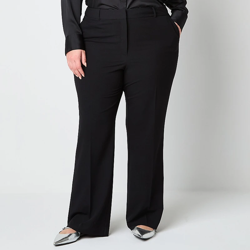 Worthington Plus Womens Modern Perfect Trouser