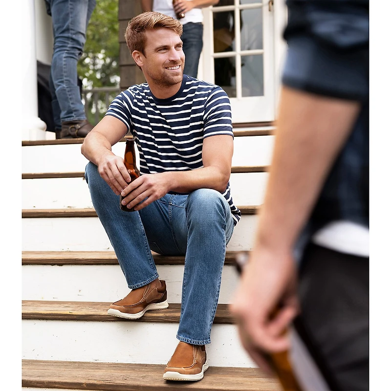Nunn Bush Conway Mens Moc Closed Toe Slip-On Shoe