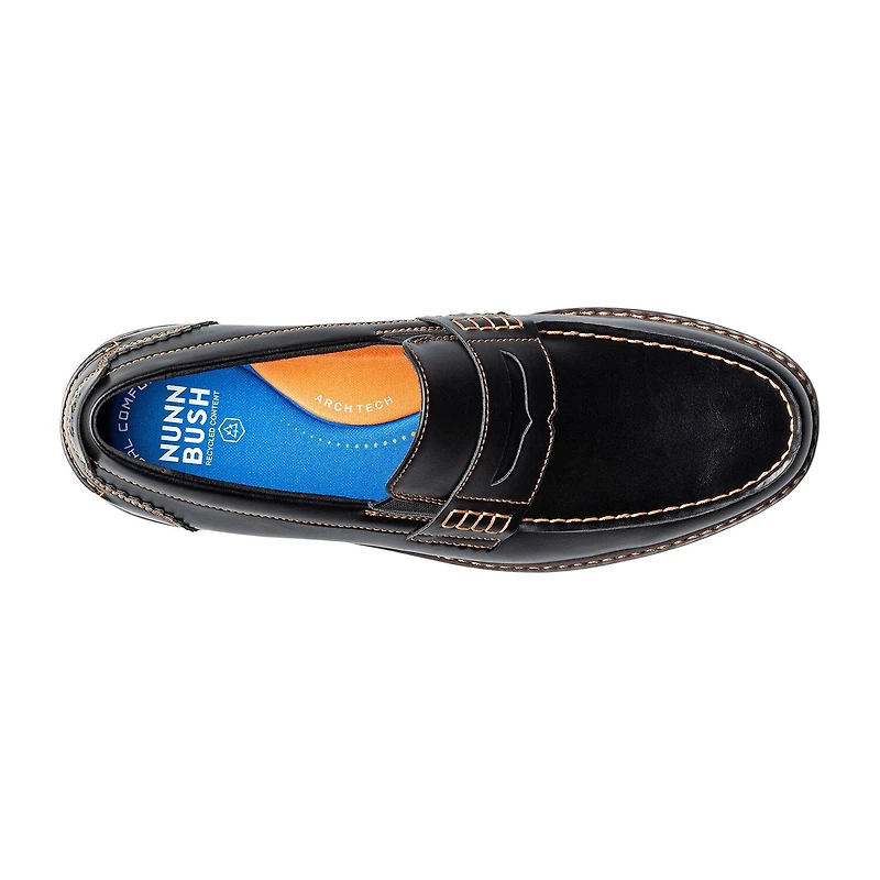 Nunn Bush Oslo Mens Moc Closed Toe Slip-On Shoe