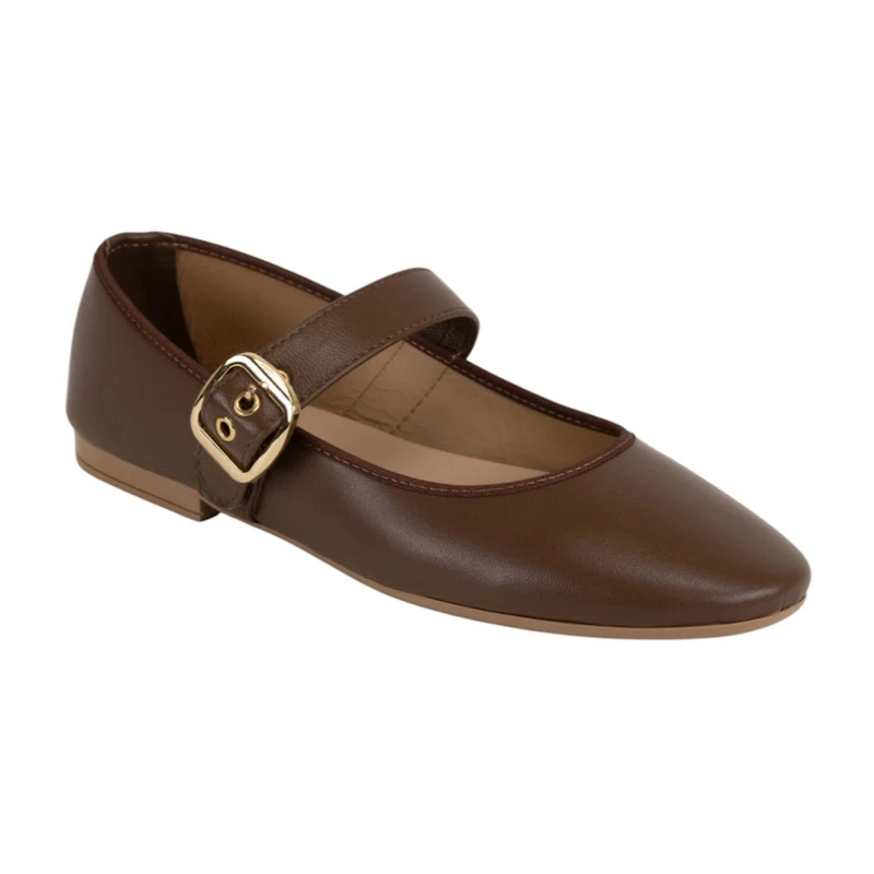 Italian Shoemakers Orla Womens Round Closed Toe Ballet Flats