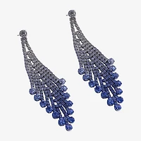 Bijoux Bar Silver Tone Womens Drop Earrings