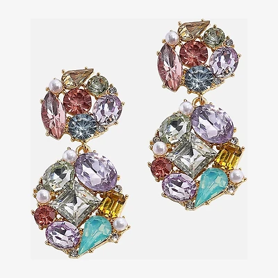 Bijoux Bar Gold Tone Womens Drop Earrings