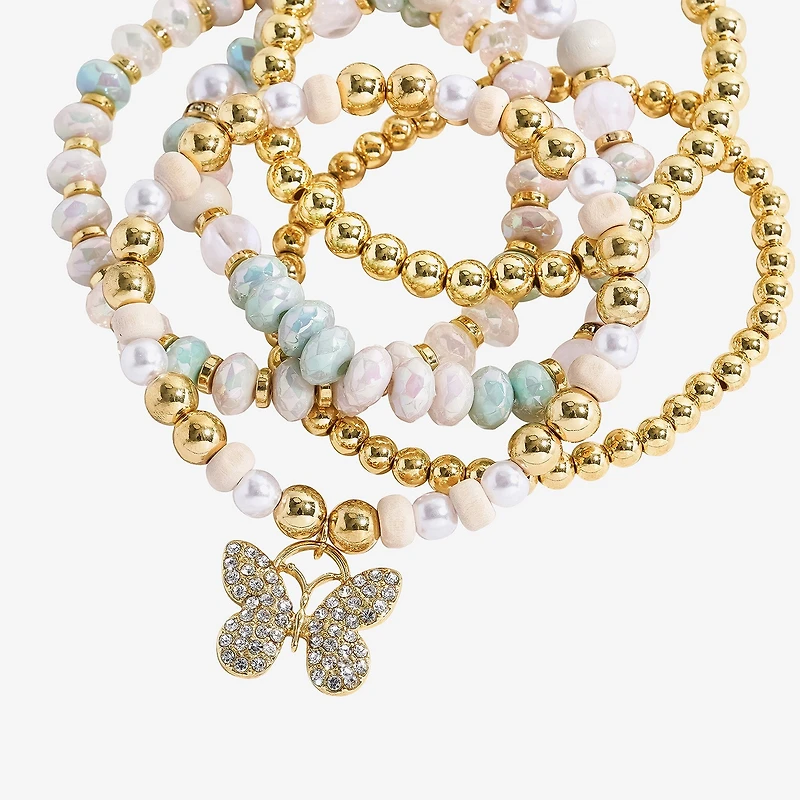 Bijoux Bar Gold Tone Womens 5-pc. Bracelet Set