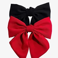 Bijoux Bar Red & Black 2-pc. Hair Bow