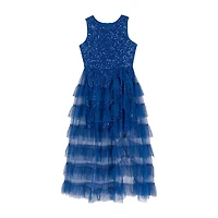Rare Editions Big Kid Girls Sleeveless Maxi Dress