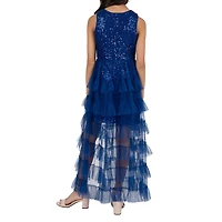 Rare Editions Big Kid Girls Sleeveless Maxi Dress
