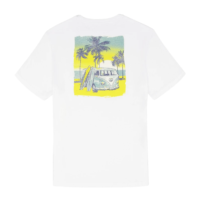 IZOD Saltwater Soft Wash Mens Crew Neck Short Sleeve Classic Fit Graphic T-Shirt