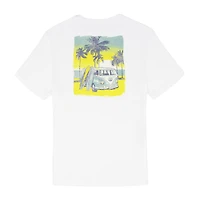IZOD Saltwater Soft Wash Mens Crew Neck Short Sleeve Classic Fit Graphic T-Shirt