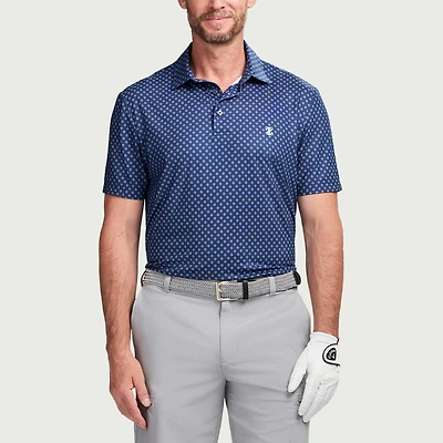 IZOD Swingflex Elite Fashion Print Mens Classic Fit Short Sleeve Polo Shirt