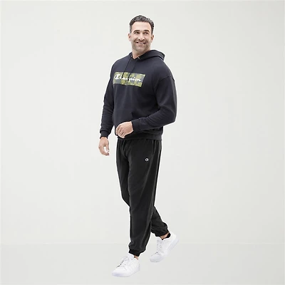Champion Powerblend Mens Cuffed Mid Rise Classic Fit Big and Tall Fleece Active Jogger Pant