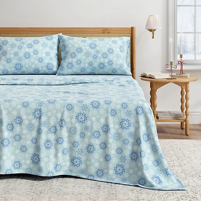Linery Charming Winter Flannel Wrinkle Resistant Sheet Set