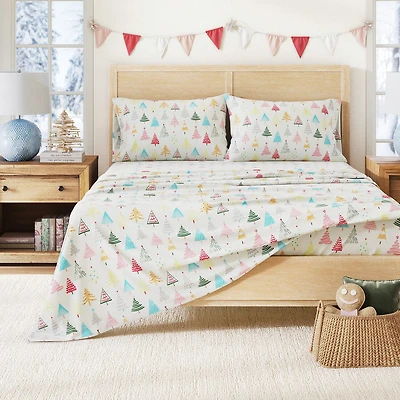 Linery Holiday Flannel Sheet Set