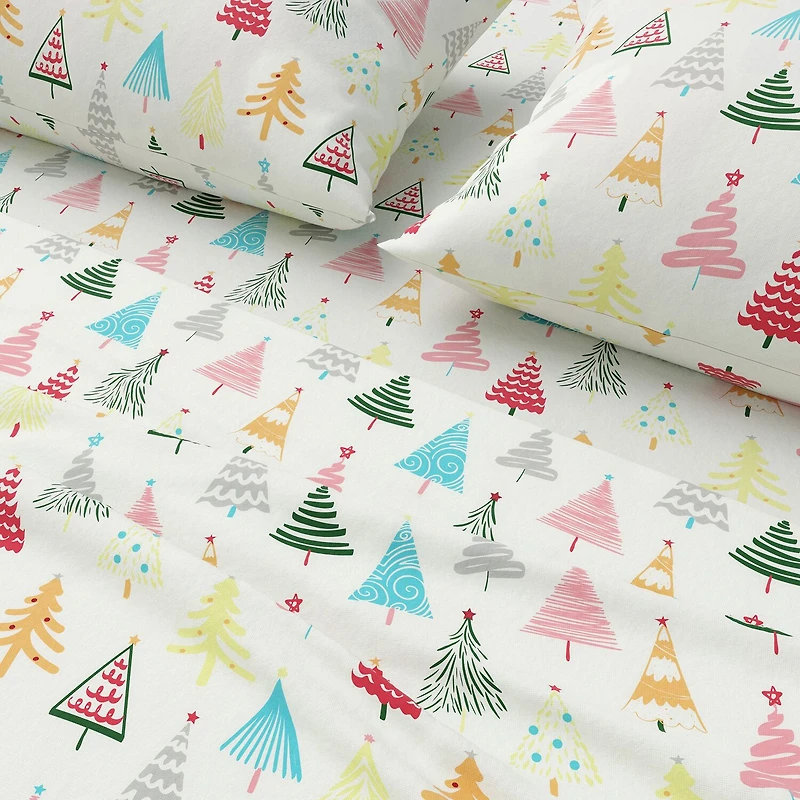 Linery Holiday Flannel Sheet Set
