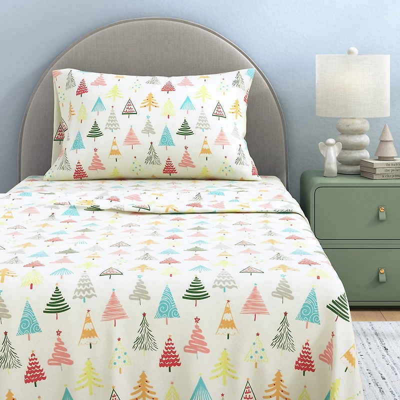 Linery Holiday Flannel Sheet Set