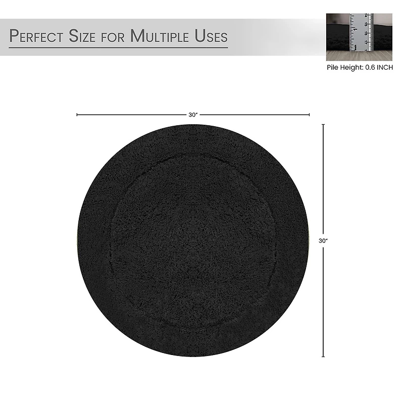 Home Weavers Inc Waterford Round Bath Rug