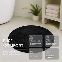 Home Weavers Inc Waterford Round Bath Rug