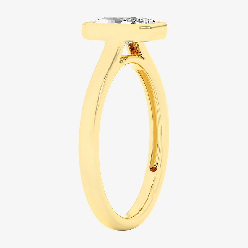 Bridal Addiction (G / Si1-Si2) Womens 1 CT. T.W. Lab Grown White Diamond 10K Gold Solitaire Engagement Ring