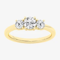 Love Lives Forever (G / Si1-Si2) Womens 1 CT. T.W. Lab Grown White Diamond 10K Gold 3-Stone Engagement Ring