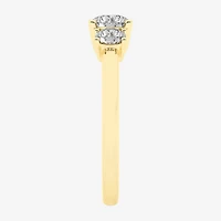Love Lives Forever (G / Si1-Si2) Womens 1 CT. T.W. Lab Grown White Diamond 10K Gold 3-Stone Engagement Ring