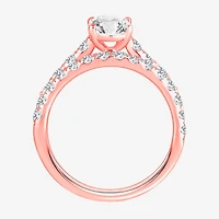 Signature By Modern Bride (H-I / Si1-Si2) Womens 2 CT. T.W. Lab Grown White Diamond 14K Gold Oval Bridal Set