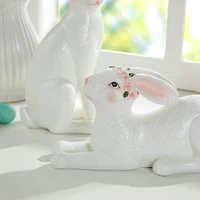 Glitzhome Resin Bunny 2-pc. Easter Tabletop Decor