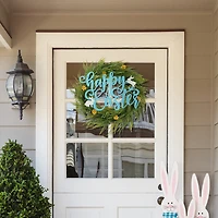 Glitzhome Easter Metal "Happy Easter" Door Hanger Wall Sign