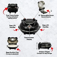 Granitestone Piezano Indoor/Outdoor Portable Electric Pizza Oven