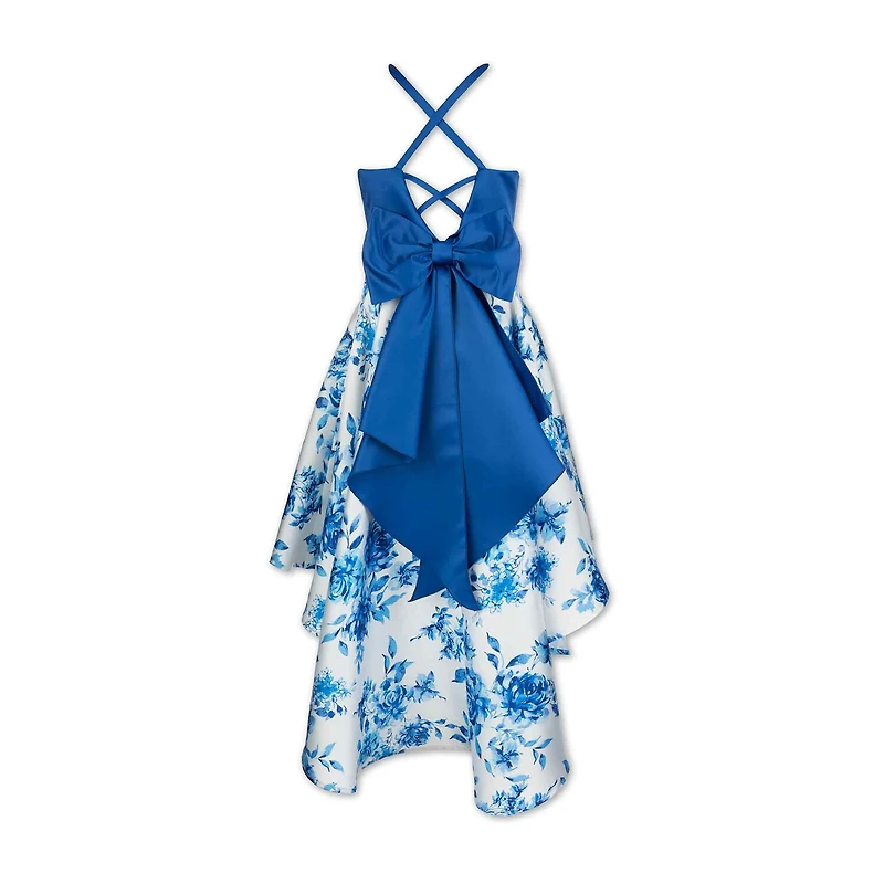 Speechless Big Kid Girls Sleeveless Satin Fit + Flare Dress
