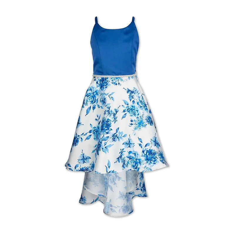 Speechless Big Kid Girls Sleeveless Satin Fit + Flare Dress