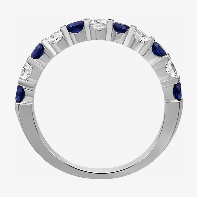 Womens Gemstone & 1/2 CT. T.W. Lab-Grown Diamond 10K Gold 2.5MM Band