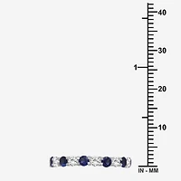 Womens Gemstone & 1/2 CT. T.W. Lab-Grown Diamond 10K Gold 2.5MM  Band
