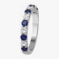 Womens Gemstone & 1/2 CT. T.W. Lab-Grown Diamond 10K Gold 2.5MM  Band